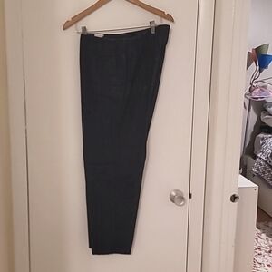 Talbot linen navy pants in denim style